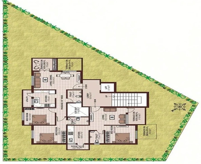 Master Plan of Pushkars Spring Garden in Hingna Road, Nagpur - Image 165681